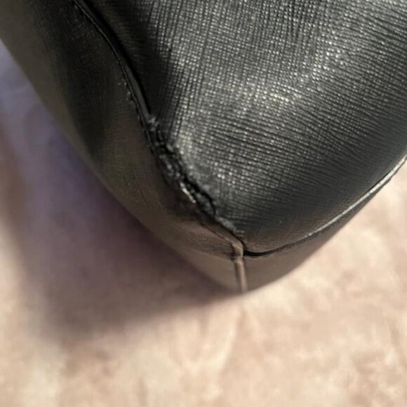 Michael Kors Black Leather Bag  - Sold in As Is condition. - Picture 4 of 5